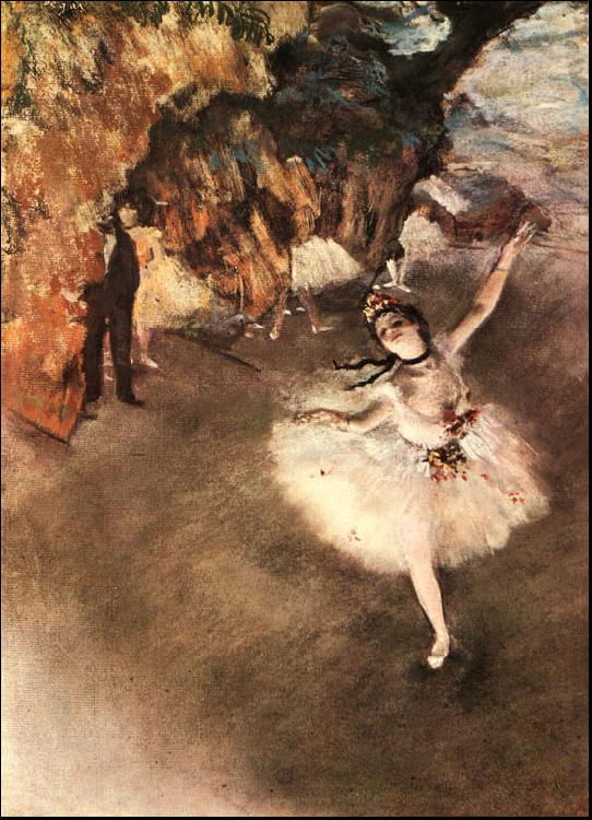 Edgar Degas The Star Dancer on Stage